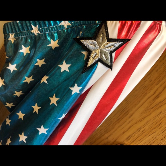 Marvel leggings Size S, M Perfect 4th July Pants - Picture 6 of 7